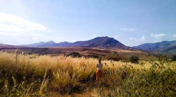 Paysage dans le circuit descente sur Manambolo