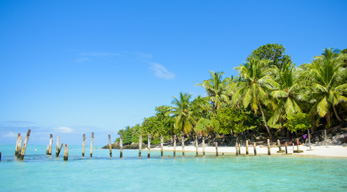 La belle plage de-Sainte Marie dans le circuit Côte de la vanille