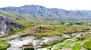 Belle vue sur le paysage de Tsaranoro