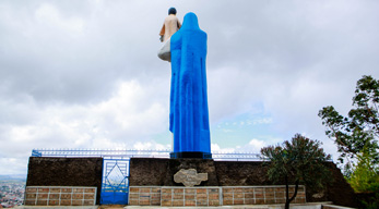 La statue de la Vierge, sacrée selon la croyance des originaires de Fianarantsoa