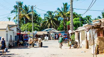 Un des quartiers de la ville de Tuléar