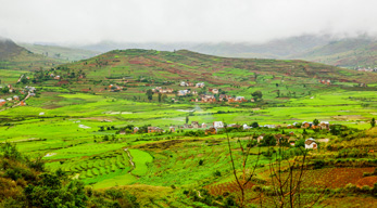 la beauté du paysage typique des hautes terres