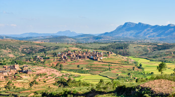 un beau village dans le circuit à la découverte des hautes terres Malgaches