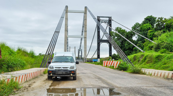 Pont de Kamoro sur la route nationale 4 - Madagascar visible lors du Circuit Nord Ouest de Madagascarr