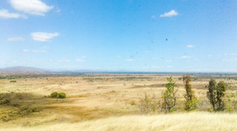 une partie du paysage des hautes terres centrales visible lors du Circuit Nord Ouest de Madagascar