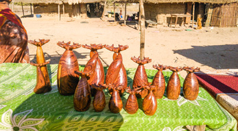 Une petite collection de produits artisanaux en guise de souvenirs