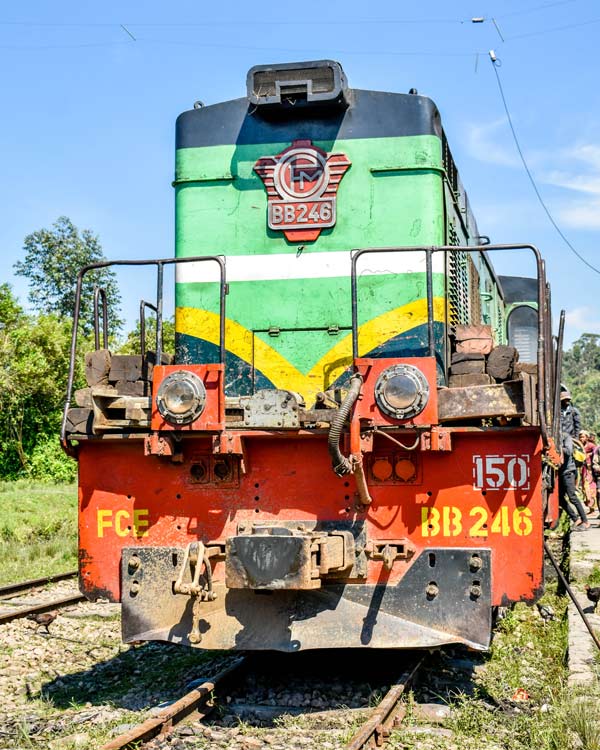Excursion en train FCE à Madagascar
