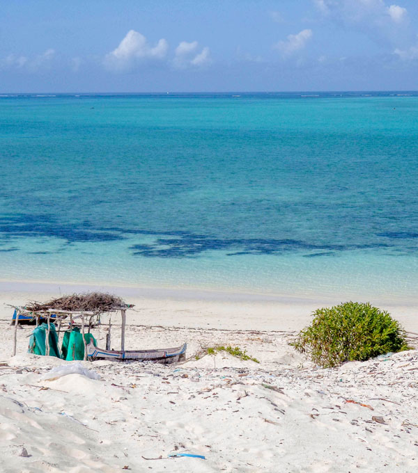 Lagons turquoise sur la côte sud-ouest de Madagascar